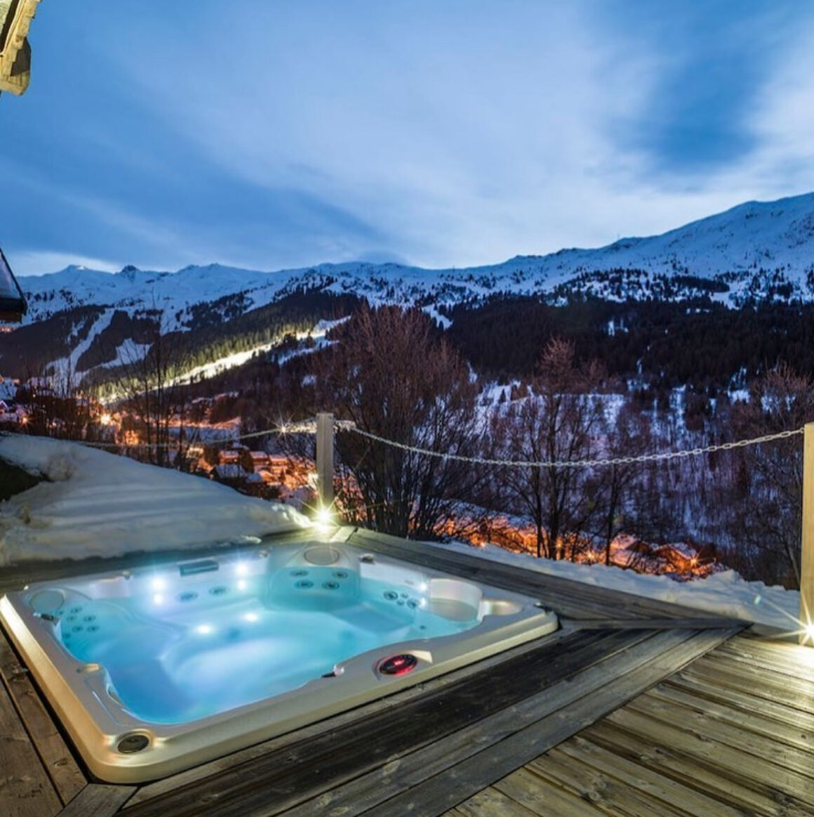 Alpine Spas installation in a Savoie chalet